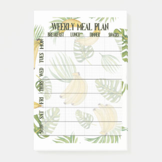 Post-it® Liste hebdomadaire des planificateurs de repas