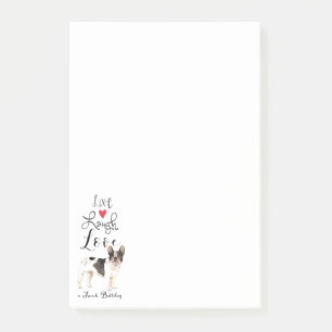 Post-it® Live Laugh Love a French Bulldog
