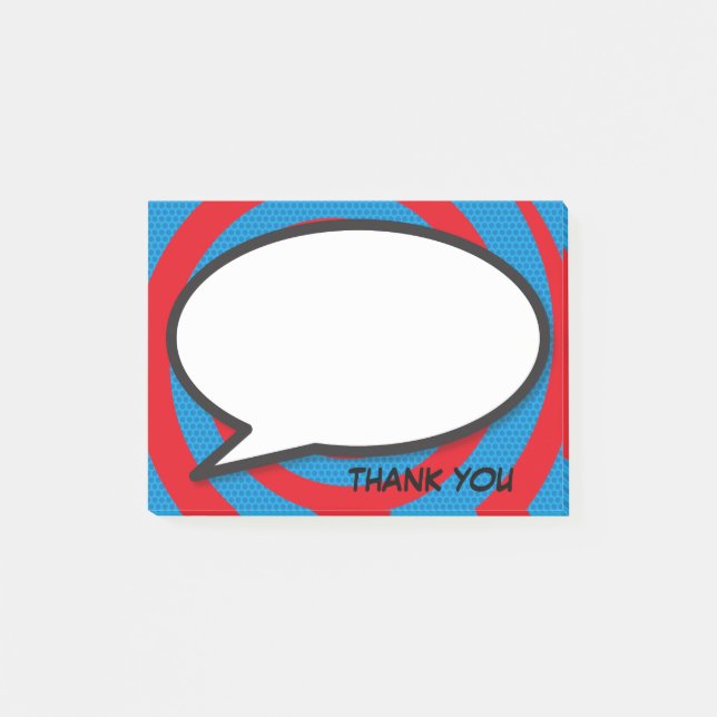 Post-it® Livre de bande dessinée Pop Art Discours Bubble Me (Devant)