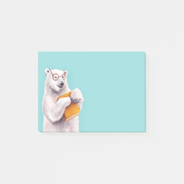 Post-it® Livre d'ours polaire Lover Nerdy (Devant)