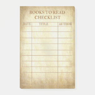 Post-it® Livres pour lire les notes vintages d'effet de