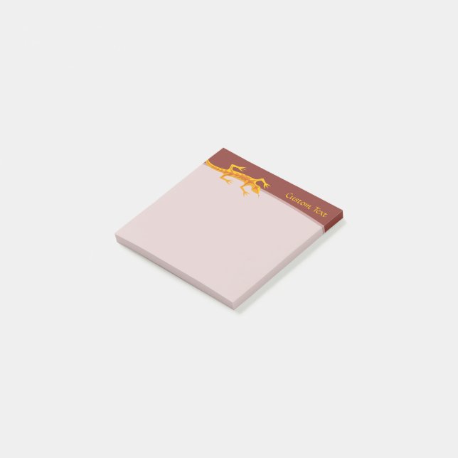 Post-it® Lizard tribal Orange (Incliné)