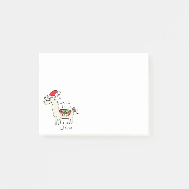Post-it® Llama Cute Drôle Noël Vacances (Devant)