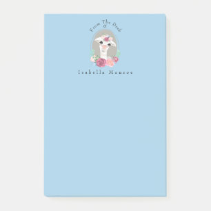 Post-it® Llama Lady Douce Avec Rose