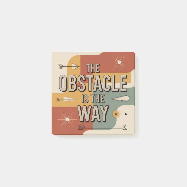 Post-it® L'obstacle est le chemin (Devant)