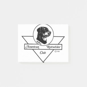 Post-it® Logo américain de club de rottweiler