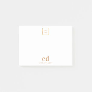 Post-it® Logo blanc or monogramme entreprise