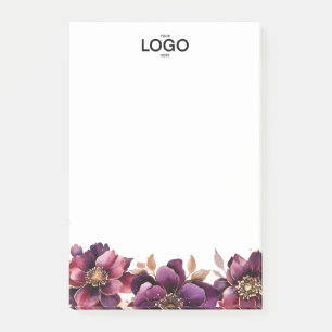 Post-it® Logo classique élégant violet doré