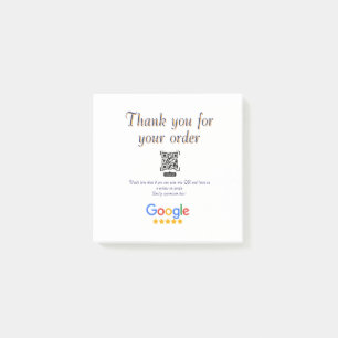 Post-it® Logo de l'entreprise de critique Google Scan QR cr