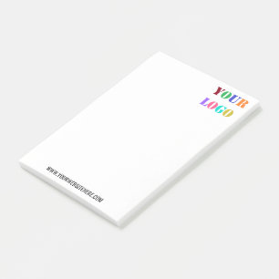 Post-it® Logo de l'entreprise personnalisé Texte Notes de l