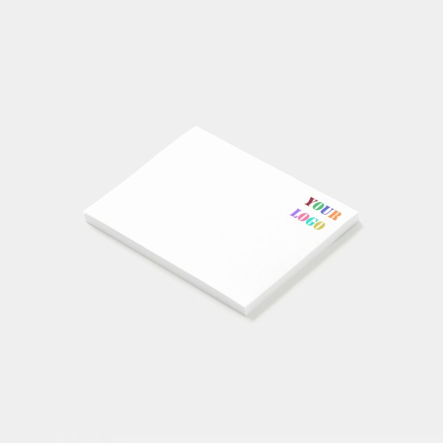 Post-it® Logo de l'entreprise personnalisée Vos notes de l' (Incliné)