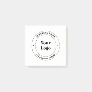 Post-it® Logo d'entreprise et texte promotionnel   Blanc