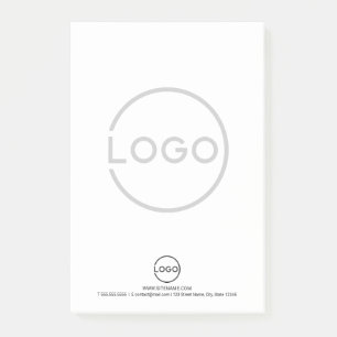 Post-it® Logo d'entreprise personnalisé avec texte personna