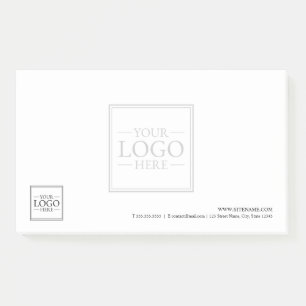 Post-it® Logo d'entreprise personnalisé avec texte personna