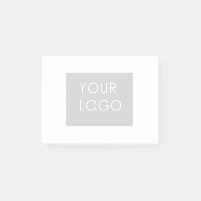 Post-it® Logo d'entreprise professionnelle moderne Blanc (Devant)