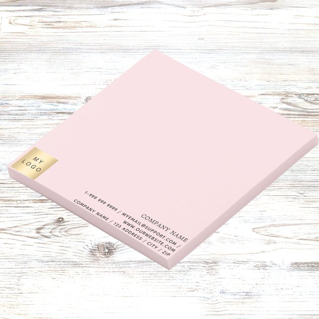 Post-it® Logo d'entreprise rose (Créateur téléchargé)