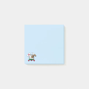 Post-it® Logo du marteau de géologue de Californie avec dra