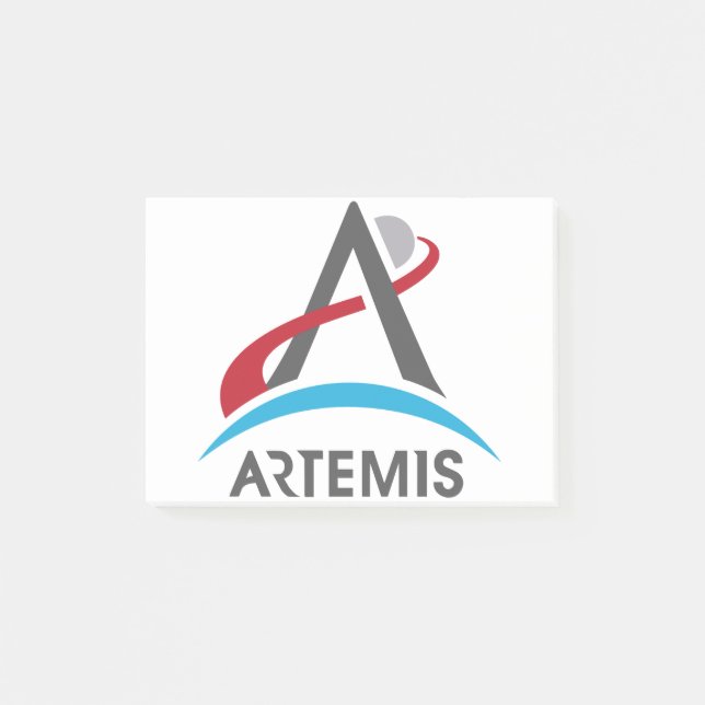 Post-it® Logo du programme Artémis de la NASA Mars 2024 Ast (Devant)