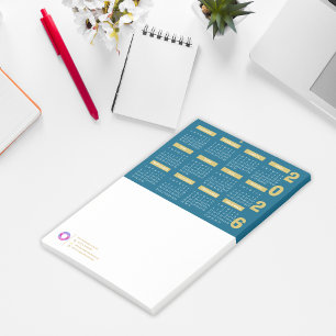 Post-it® Logo et coordonnées de la société du calendrier 20