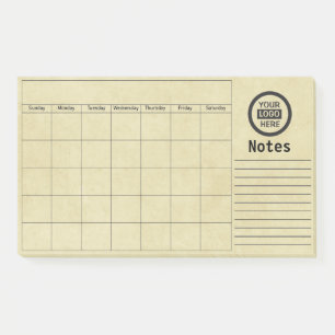 Post-it® Logo et informations de l'entreprise   Arrière - p