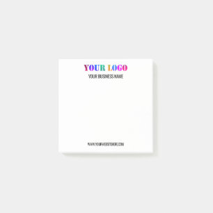 Post-it® Logo et texte personnalisés Notes collantes person
