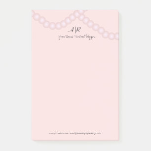 Post-it® Logo Initial Perle Affaires Sophistiqué