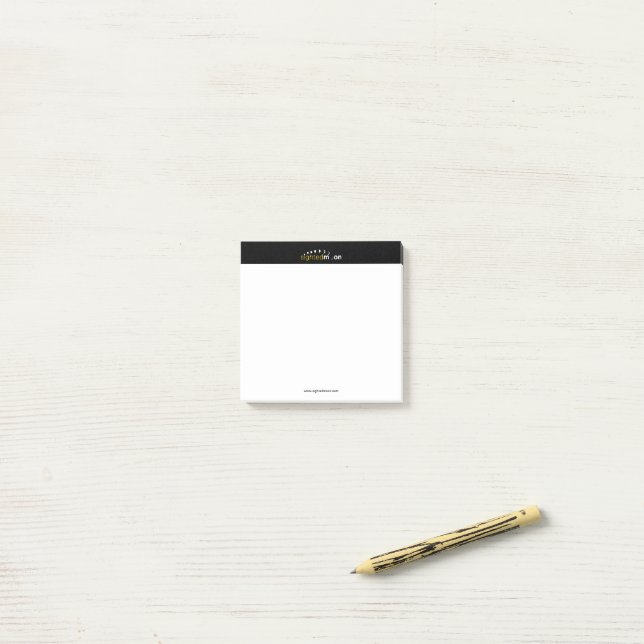 Post-it® Logo Moon Sighted petit (Sur un bureau)
