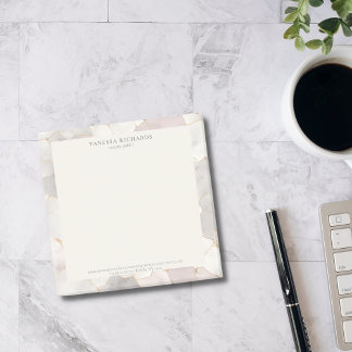 Post-it® Logo public élégant en marbre rose et gris