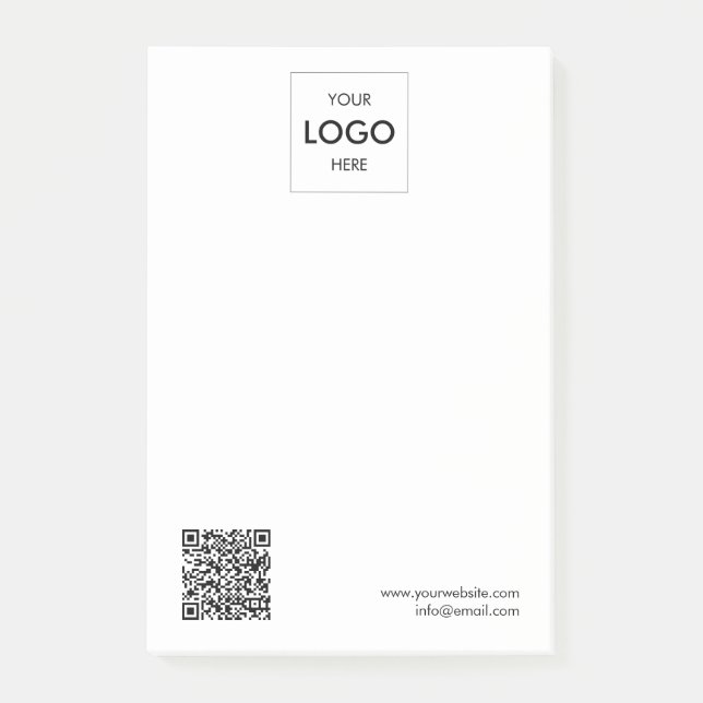 Post-it® Logo QR Code Minimaliste (Devant)