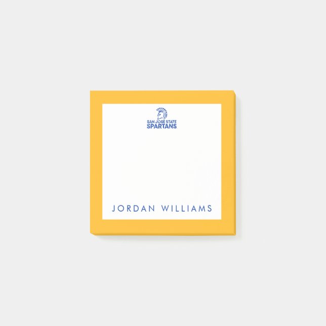 Post-it® Logo Wordmark de Spartans d'état de San Jose (Devant)