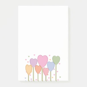 Post-it® Lollipops de coeur lunaire