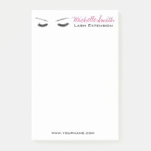 Post-it® Longue extension de mèche de mèches de yeux fermés