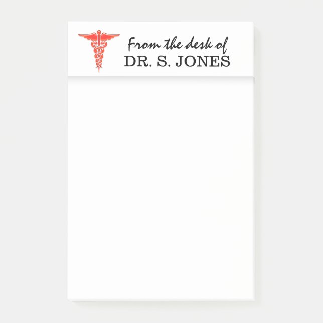 Post-it® L'organisateur | médical de bureau PERSONNALISENT (Devant)
