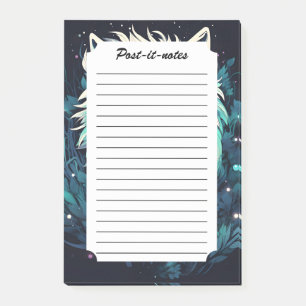 Post-it® Loup sauvage céleste lunaire