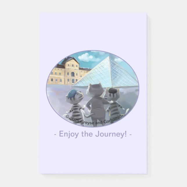 Post-it® Louvre Notes 4" x 6" - Profitez (Devant)