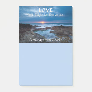 Post-it® Love Builds Bridges Notes post-it personnalisées