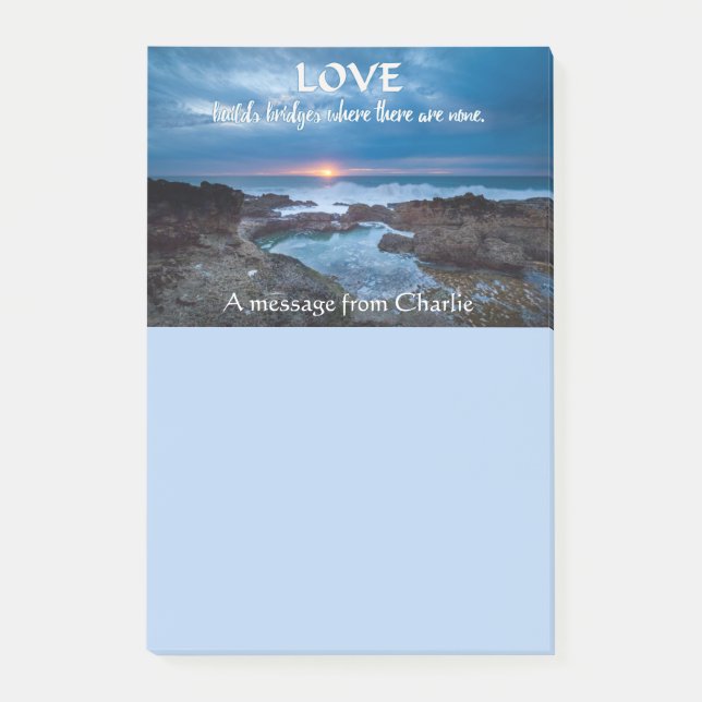 Post-it® Love Builds Bridges Notes post-it personnalisées (Devant)