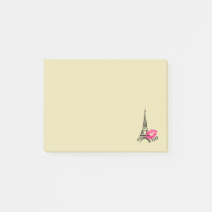 Post-it® Love Paris avec la tour Eiffel Illustration