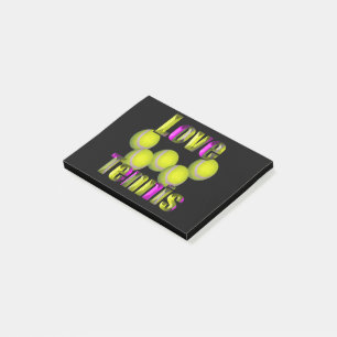 Post-it® Love Tennis Design,