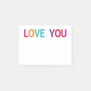 Post-it® Love You Bright Multicolore 4 x 3
