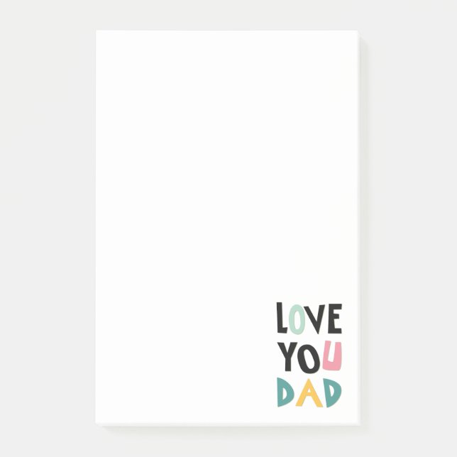Post-it® Love You Dad Notes (Devant)