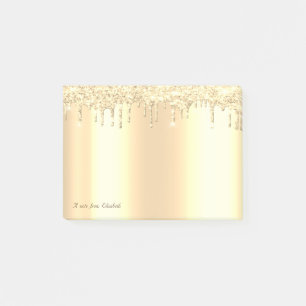 Post-it® Lovely Elegant Gold Parties scintillant Drivers