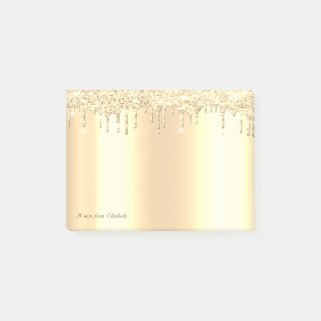 Post-it® Lovely Elegant Gold Parties scintillant Drivers (Devant)