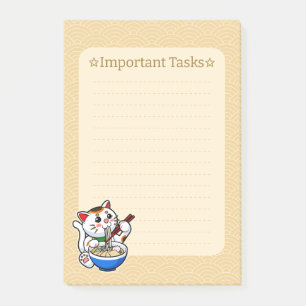 Post-it® Lucky Cat Ramen