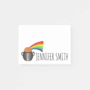 Post-it® Lucky Rainbow Pot of Gold St. Patrick's Day