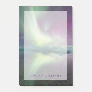 Post-it® Lumières Aurora dans la lagune | Jokulsarlon, Isla