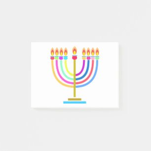 Post-it® Lumières de la Menorah de Hanukkah Symbole de vaca