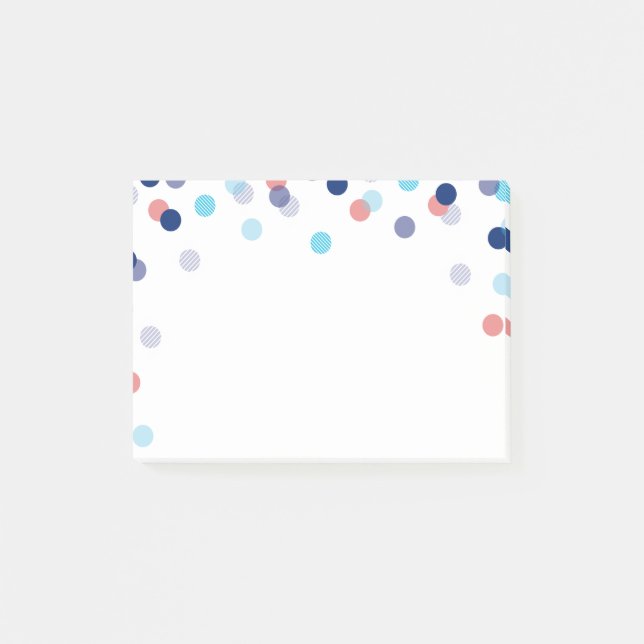 Post-it® LUNCHBOX LOVE NOTE moderne audacieux confetti cora (Devant)