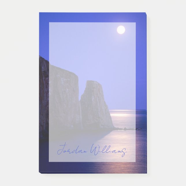 Post-it® Lune À Dusk | Côte Gaspe de Perce Rock Québec (Devant)