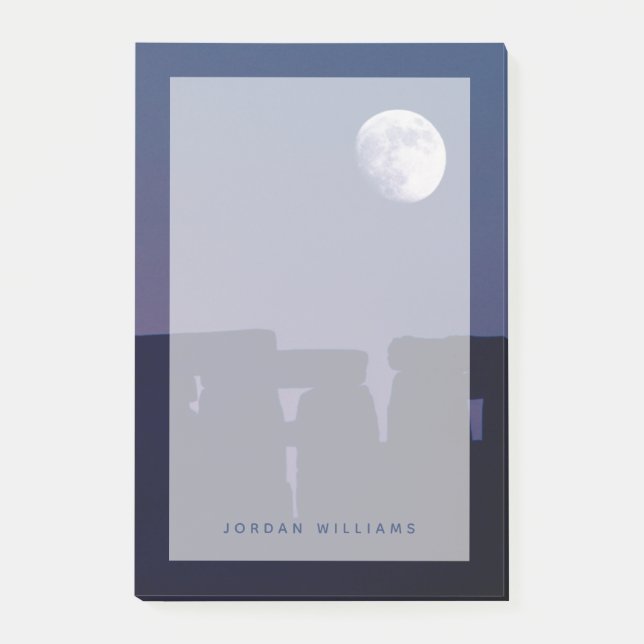 Post-it® Lune sur Stonehenge | Wiltshire, Angleterre (Devant)